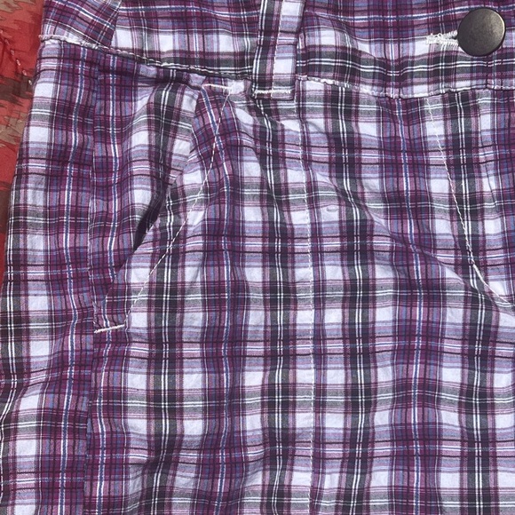 Spyder Purple Plaid Shorts Size 2 - Picture 2 of 4